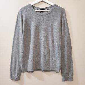 Monrow - Soft Grey Crewneck Long Sleeves Lightweight Sweatshirt - Size S